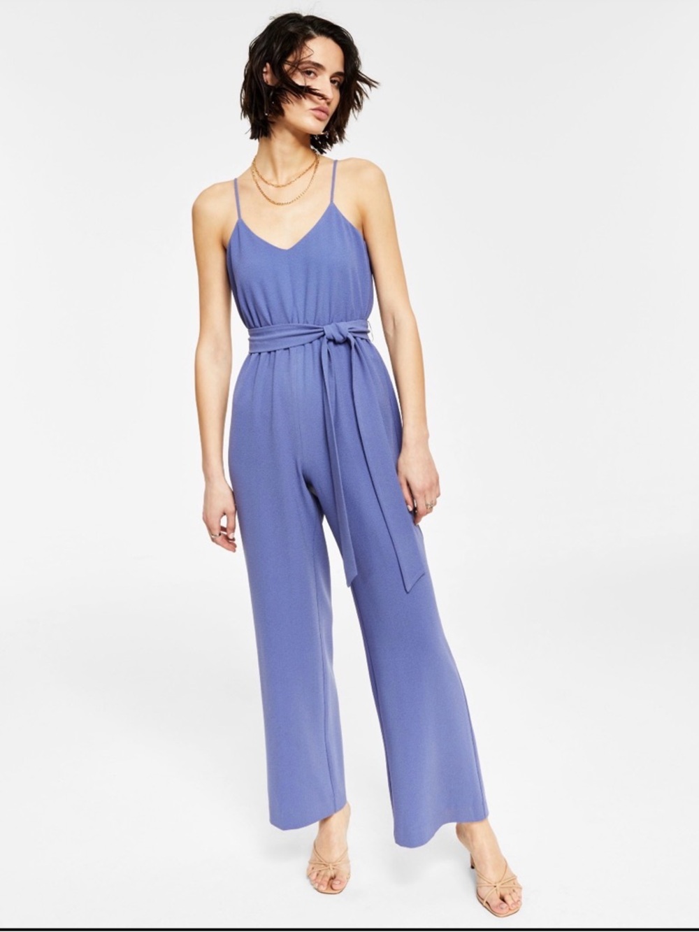 Lavender- blue hue  Spaghetti-Strap jumpsuit/romper